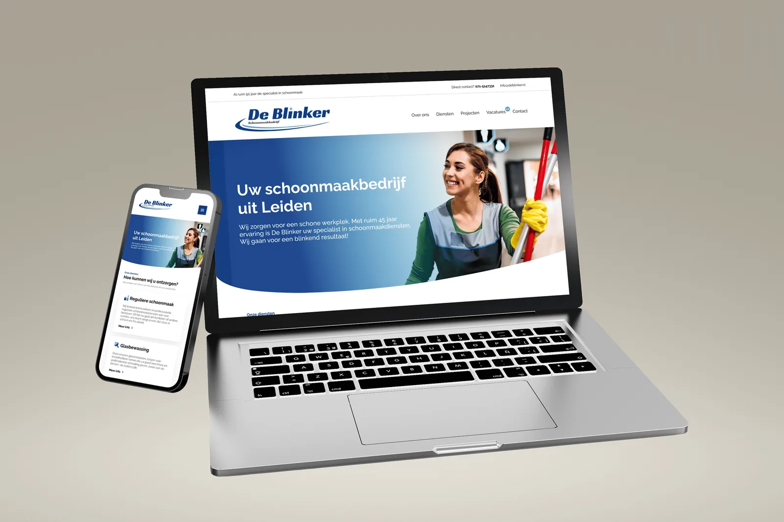 De Blinker Website and branding Design